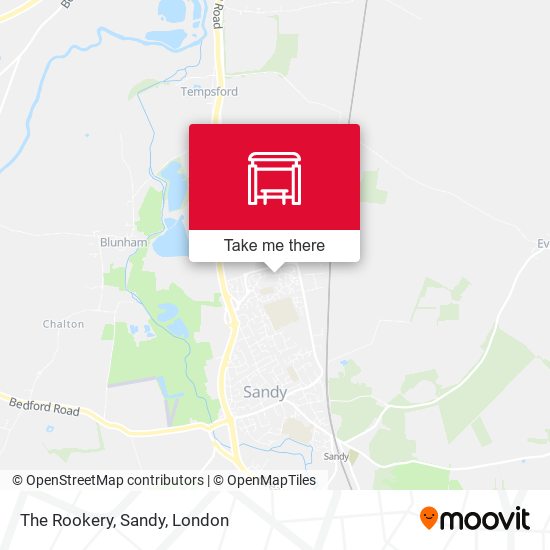 The Rookery, Sandy map
