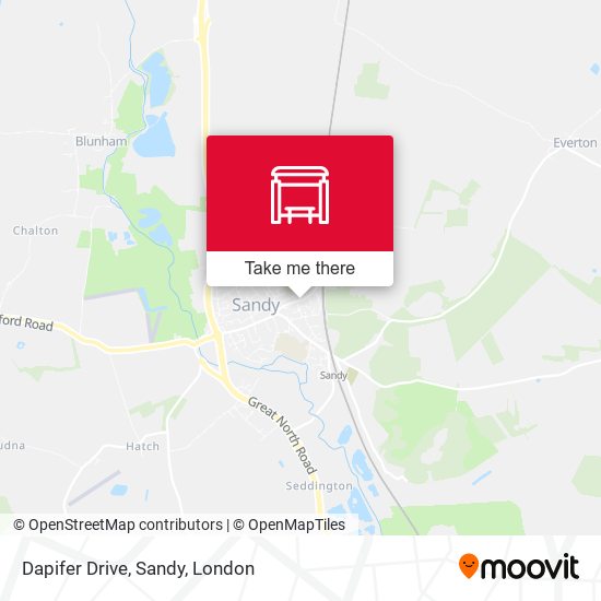 Dapifer Drive, Sandy map