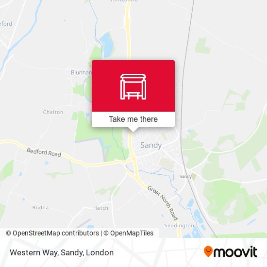 Western Way, Sandy map