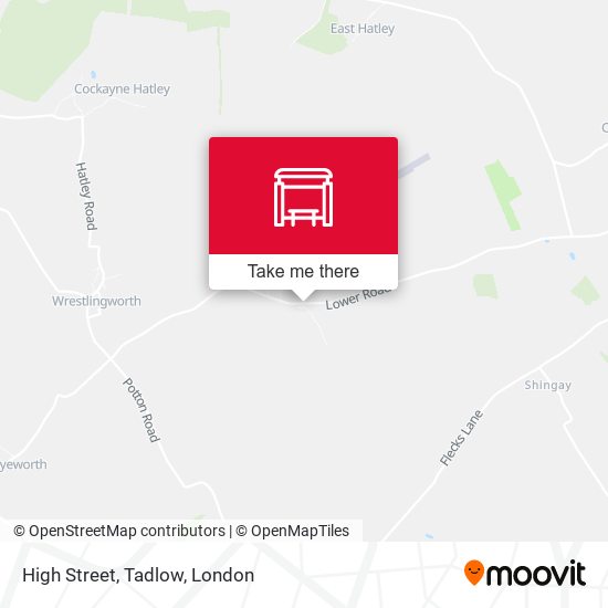High Street, Tadlow map