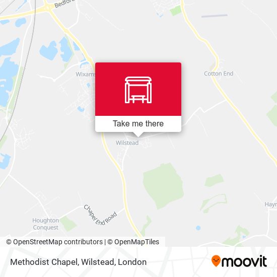 Methodist Chapel, Wilstead map