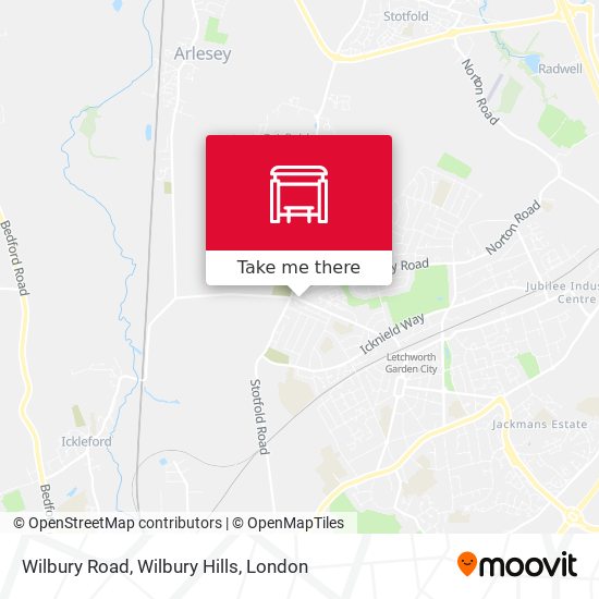 Wilbury Road, Wilbury Hills map