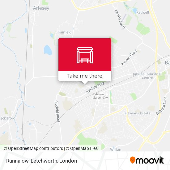 Runnalow, Letchworth map