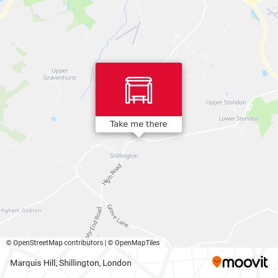 Marquis Hill, Shillington map