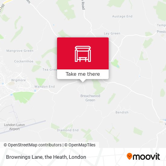 Brownings Lane, the Heath map