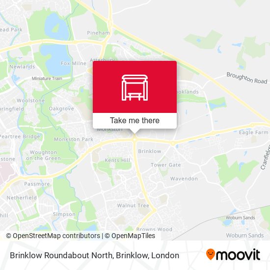 Brinklow Roundabout North, Brinklow map