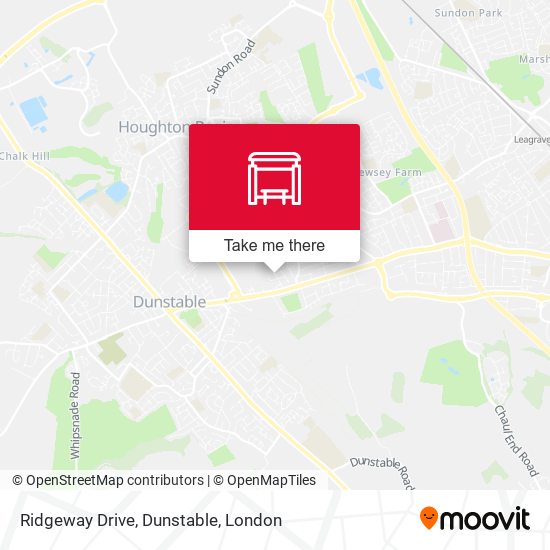 Ridgeway Drive, Dunstable map