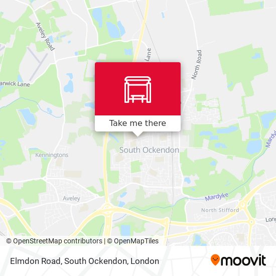 Elmdon Road, South Ockendon map