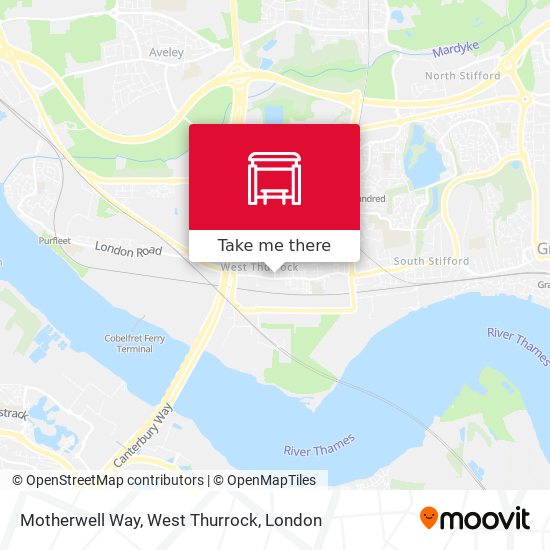 Motherwell Way, West Thurrock map