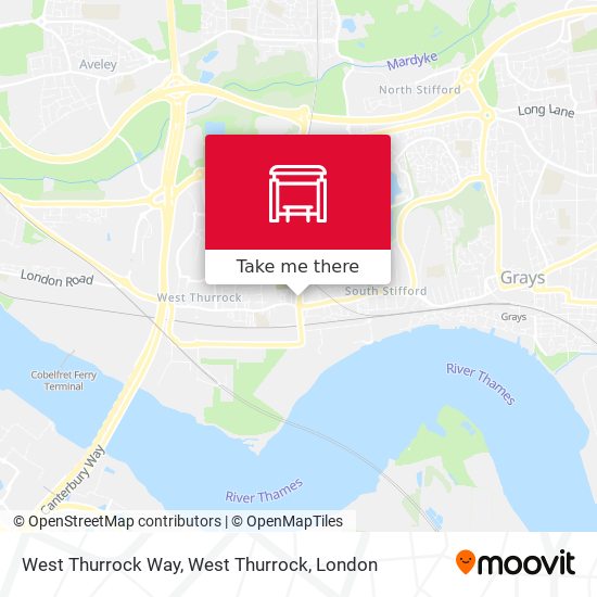 West Thurrock Way, West Thurrock map