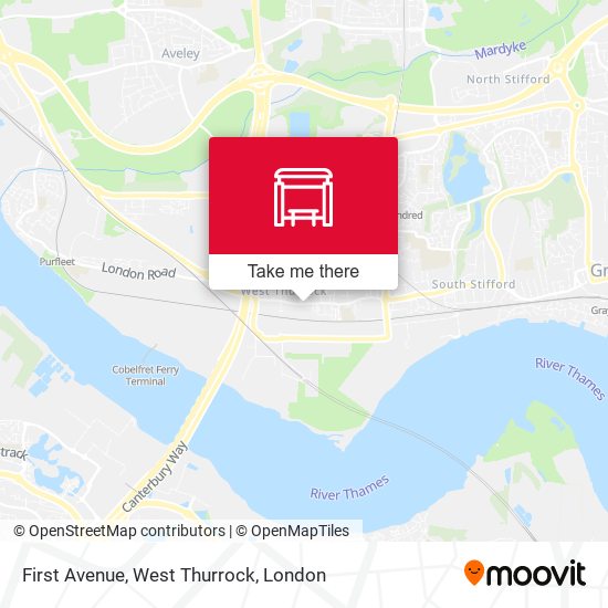 First Avenue, West Thurrock map