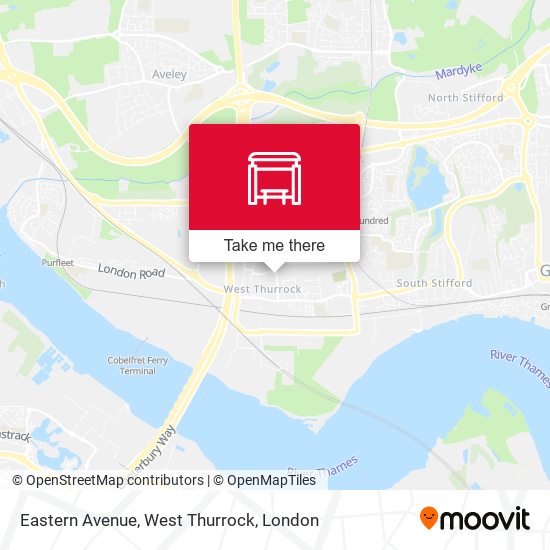 Eastern Avenue, West Thurrock map