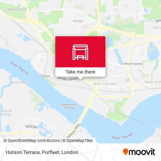 Hutson Terrace, Purfleet map
