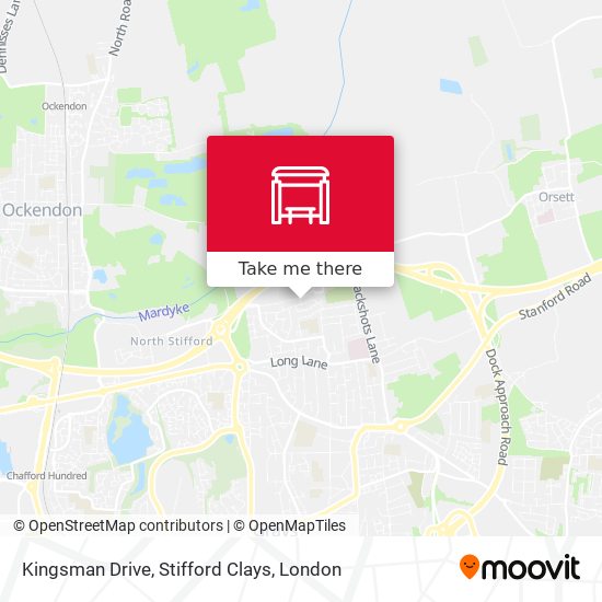 Kingsman Drive, Stifford Clays map