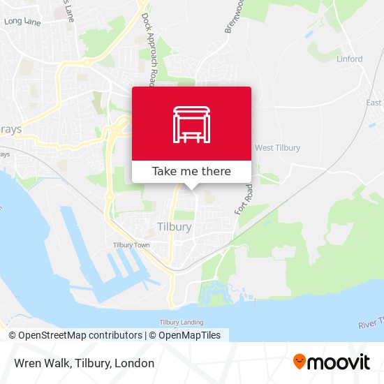 Wren Walk, Tilbury map