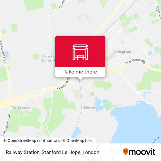 Railway Station, Stanford Le Hope map