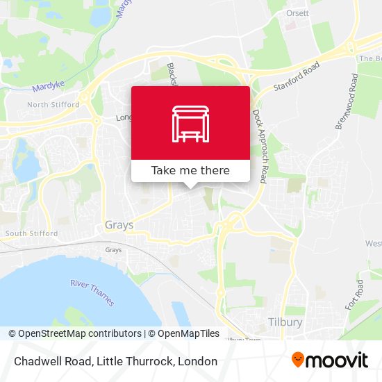 Chadwell Road, Little Thurrock map