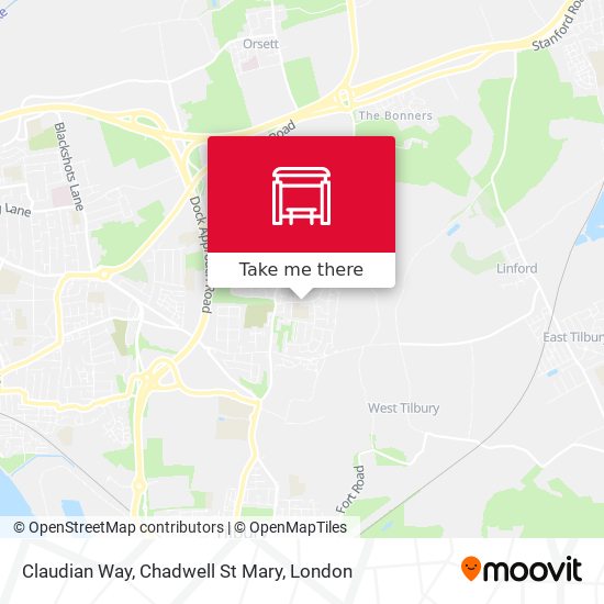 Claudian Way, Chadwell St Mary map