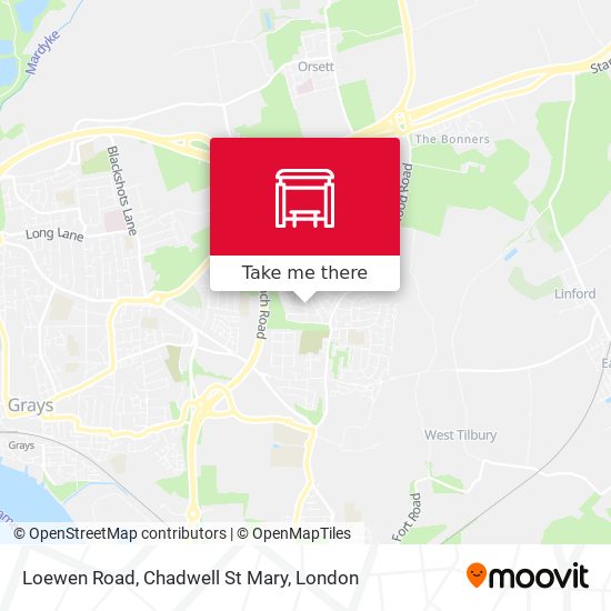Loewen Road, Chadwell St Mary map