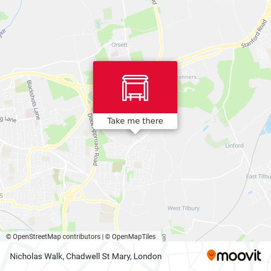 Nicholas Walk, Chadwell St Mary map
