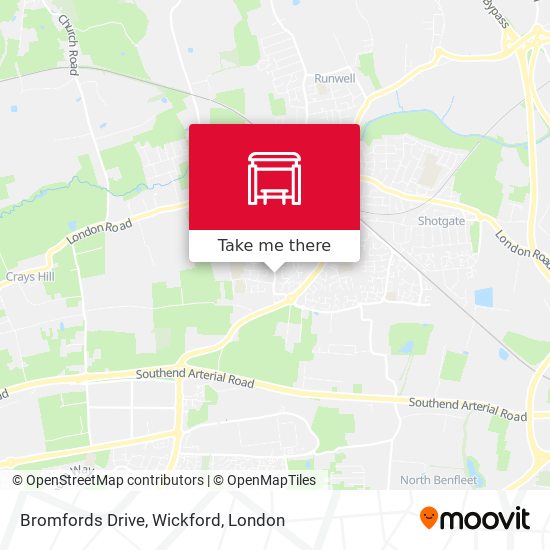 Bromfords Drive, Wickford map