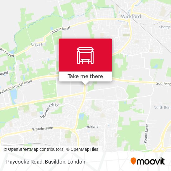 Paycocke Road, Basildon map