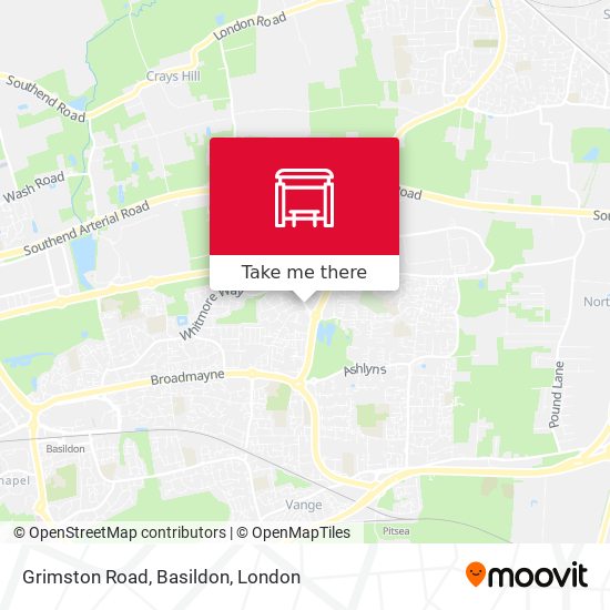 Grimston Road, Basildon map
