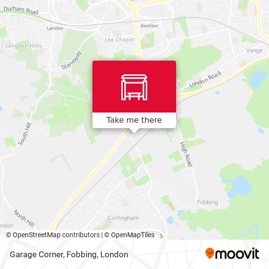 Garage Corner, Fobbing map