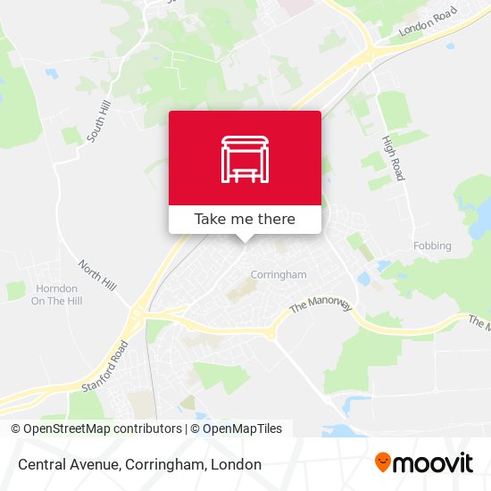 Central Avenue, Corringham map