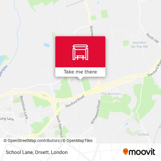 School Lane, Orsett map