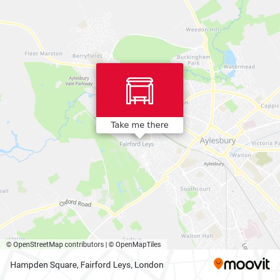 Hampden Square, Fairford Leys map