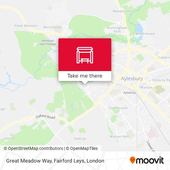 Great Meadow Way, Fairford Leys map