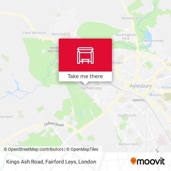 Kings Ash Road, Fairford Leys map