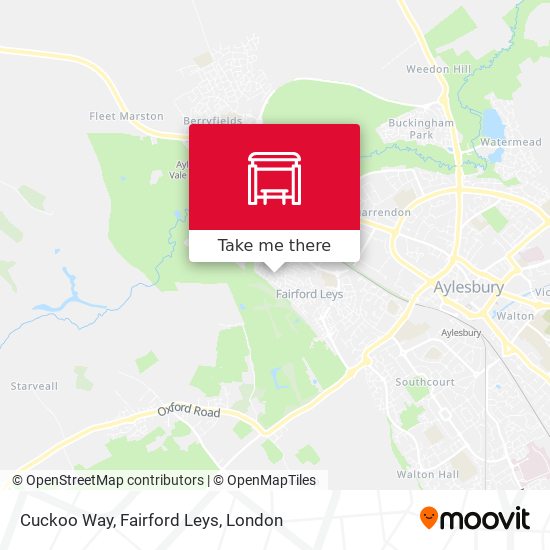 Cuckoo Way, Fairford Leys map