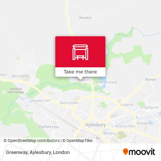 Greenway, Aylesbury map