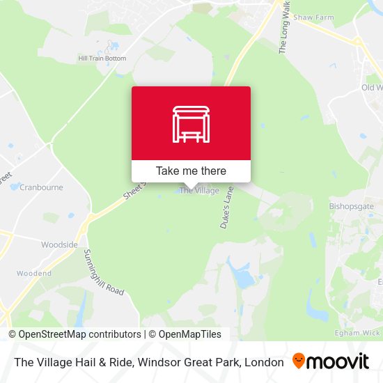 The Village Hail & Ride, Windsor Great Park map