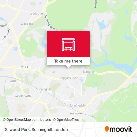 Silwood Park, Sunninghill map