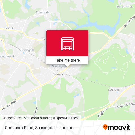 Chobham Road, Sunningdale map