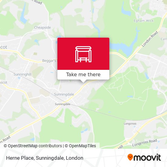 Herne Place, Sunningdale map