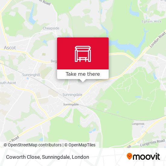 Coworth Close, Sunningdale map