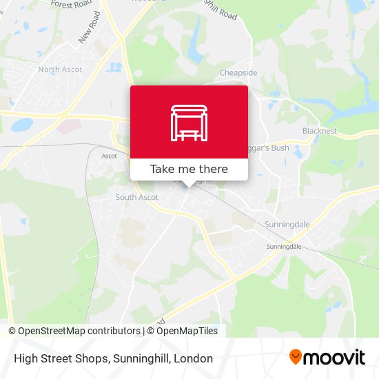 High Street Shops, Sunninghill map