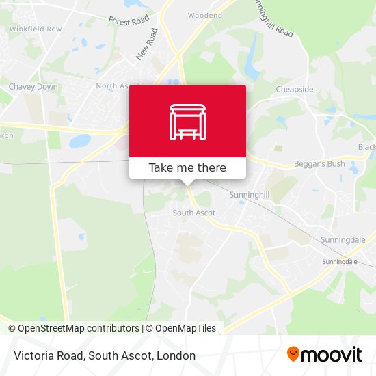 Victoria Road, South Ascot map