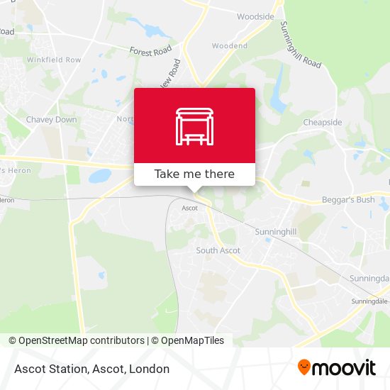 Ascot Station, Ascot map