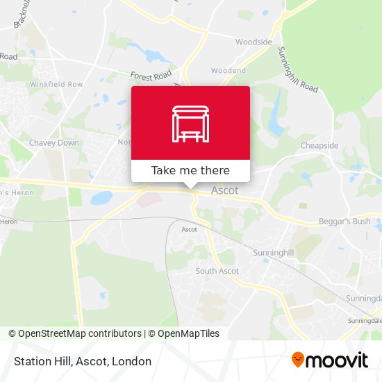 Station Hill, Ascot map