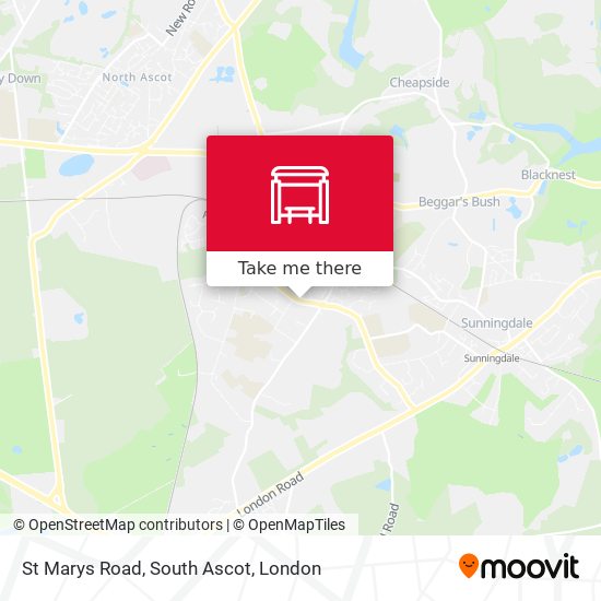 St Marys Road, South Ascot map