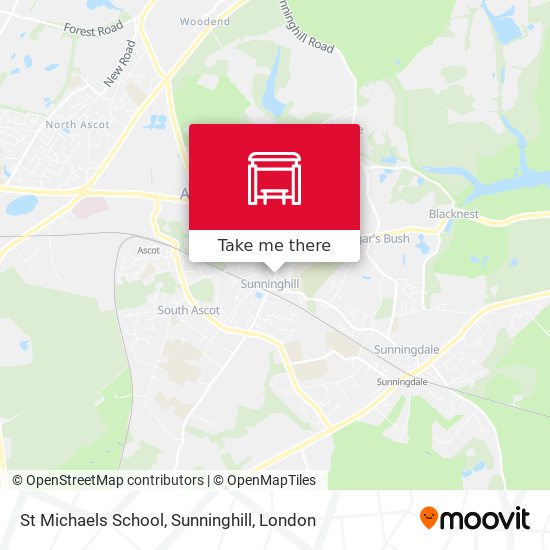 St Michaels School, Sunninghill map