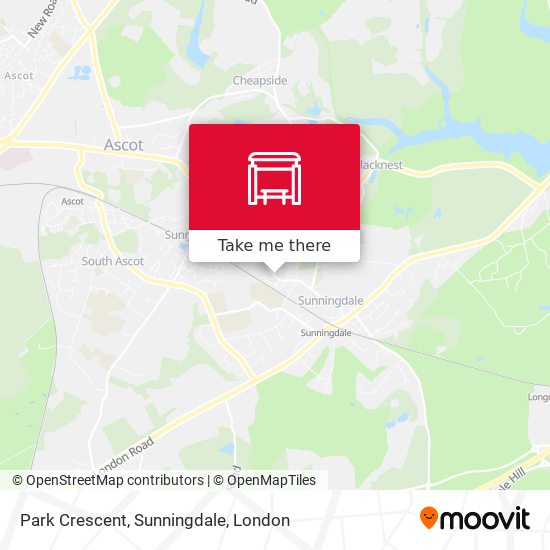 Park Crescent, Sunningdale map