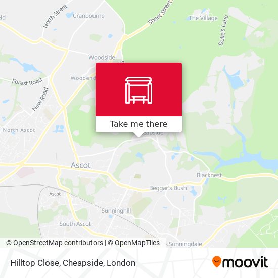Hilltop Close, Cheapside map