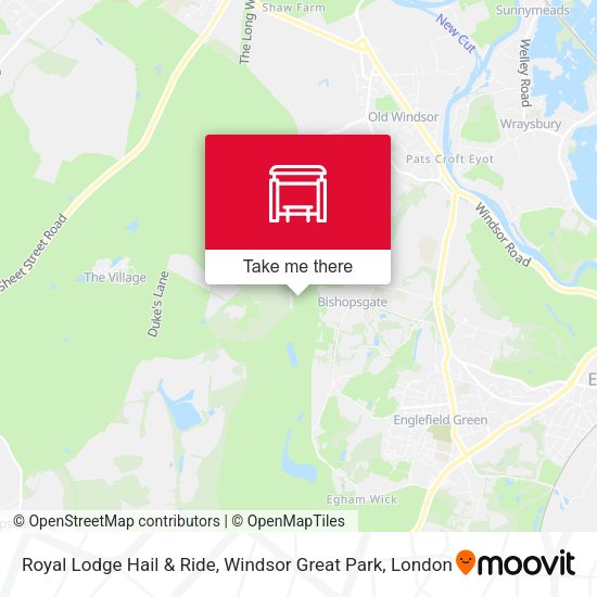 Royal Lodge Hail & Ride, Windsor Great Park map