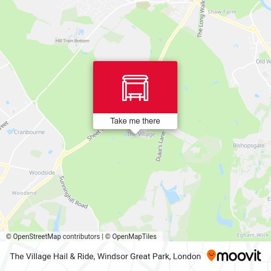 The Village Hail & Ride, Windsor Great Park map